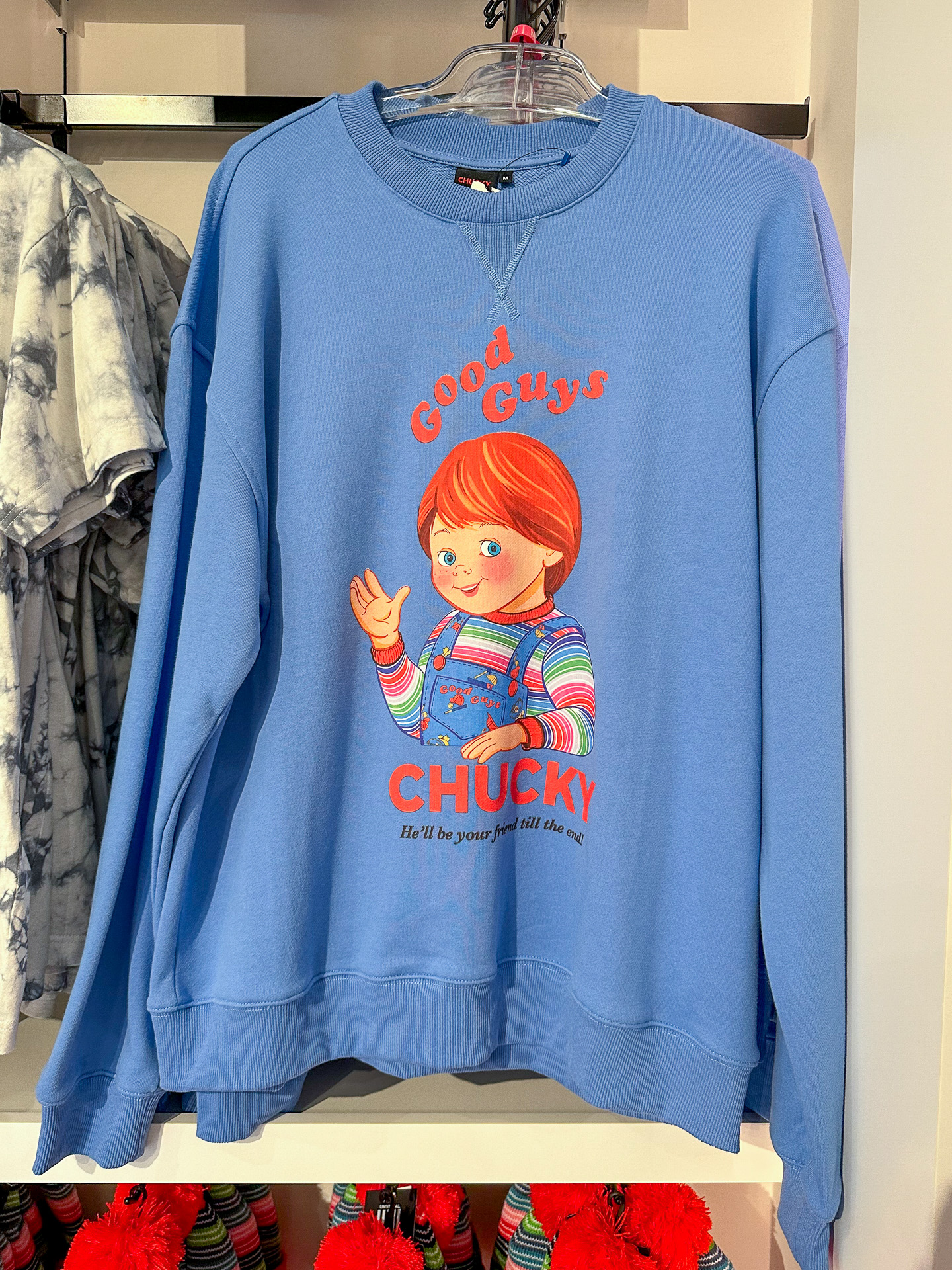 ブルーのグッドガイ・スウェット（7900円）