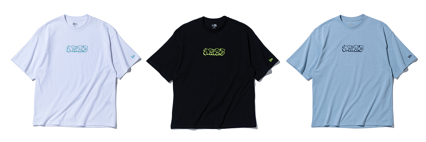 S/S Oversized Cotton Tee -Wave Logo-、Child S/S Cotton Tee -Wave Logo-