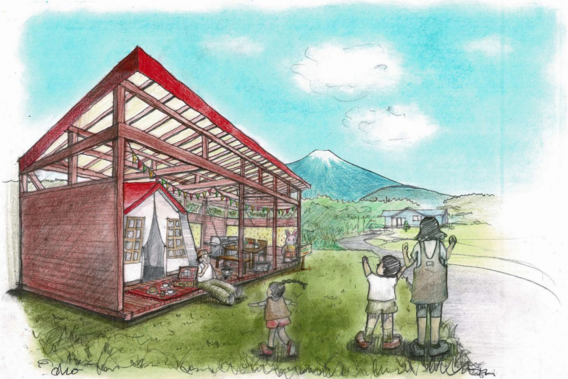 セットアップテントサイト「シルバニアファミリー・わくわくキャンプサイト」（ペタル）