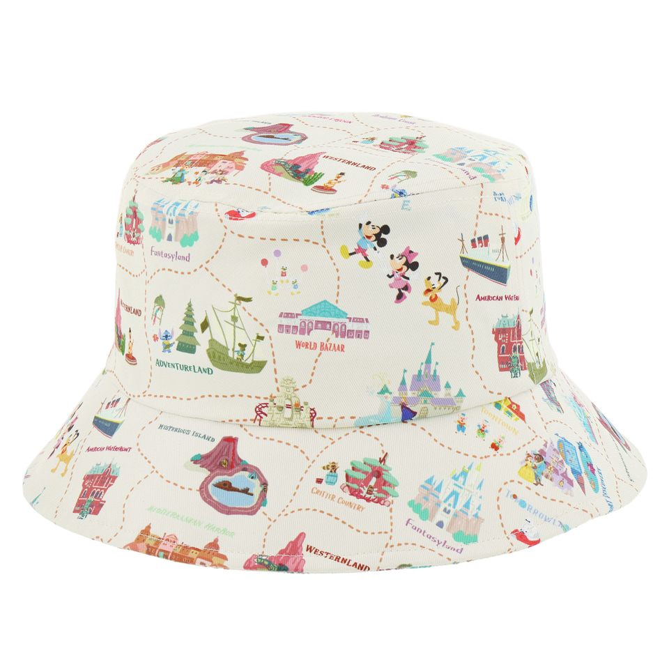 東京ディズニーリゾートのマップ＆アイコン柄アロハ・Tシャツ登場！ 夏 