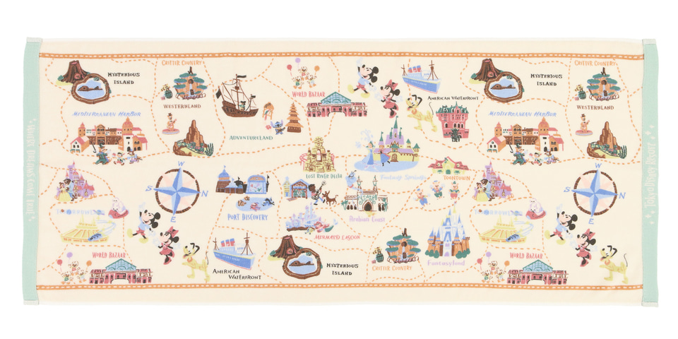 東京ディズニーリゾートのマップ柄グッズでパーク滞在を快適に！ 水筒