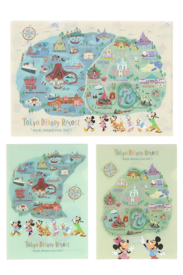 東京ディズニーリゾートの地図モチーフグッズは普段使いにも
