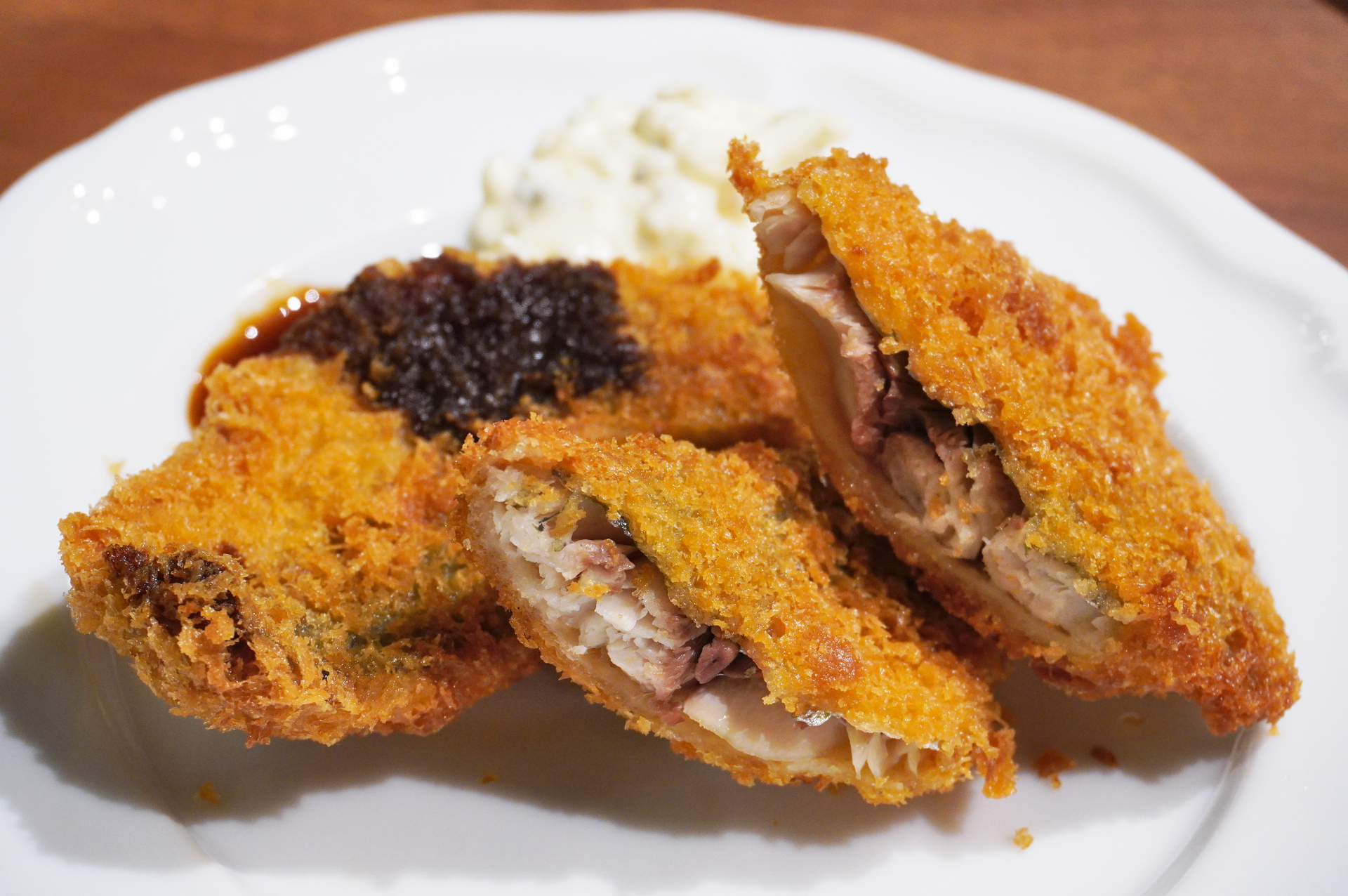 ふっくら大きな地物のアジフライ