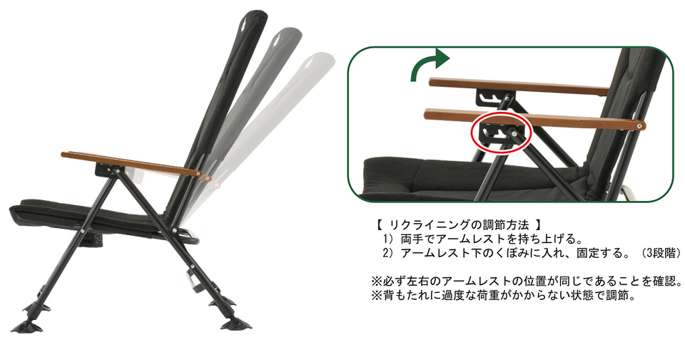 ロゴス　3段階リクライニングローチェア 収束式で超コンパクトに！ロゴスの画期的「新作リクライニングチェア