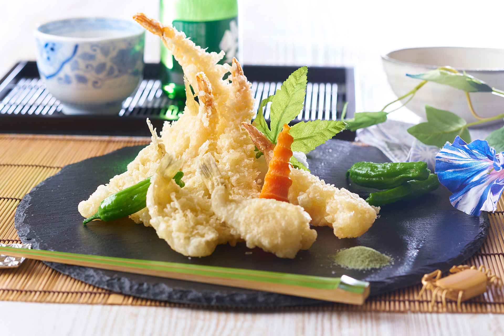 ライブキッチンで提供する天ぷら