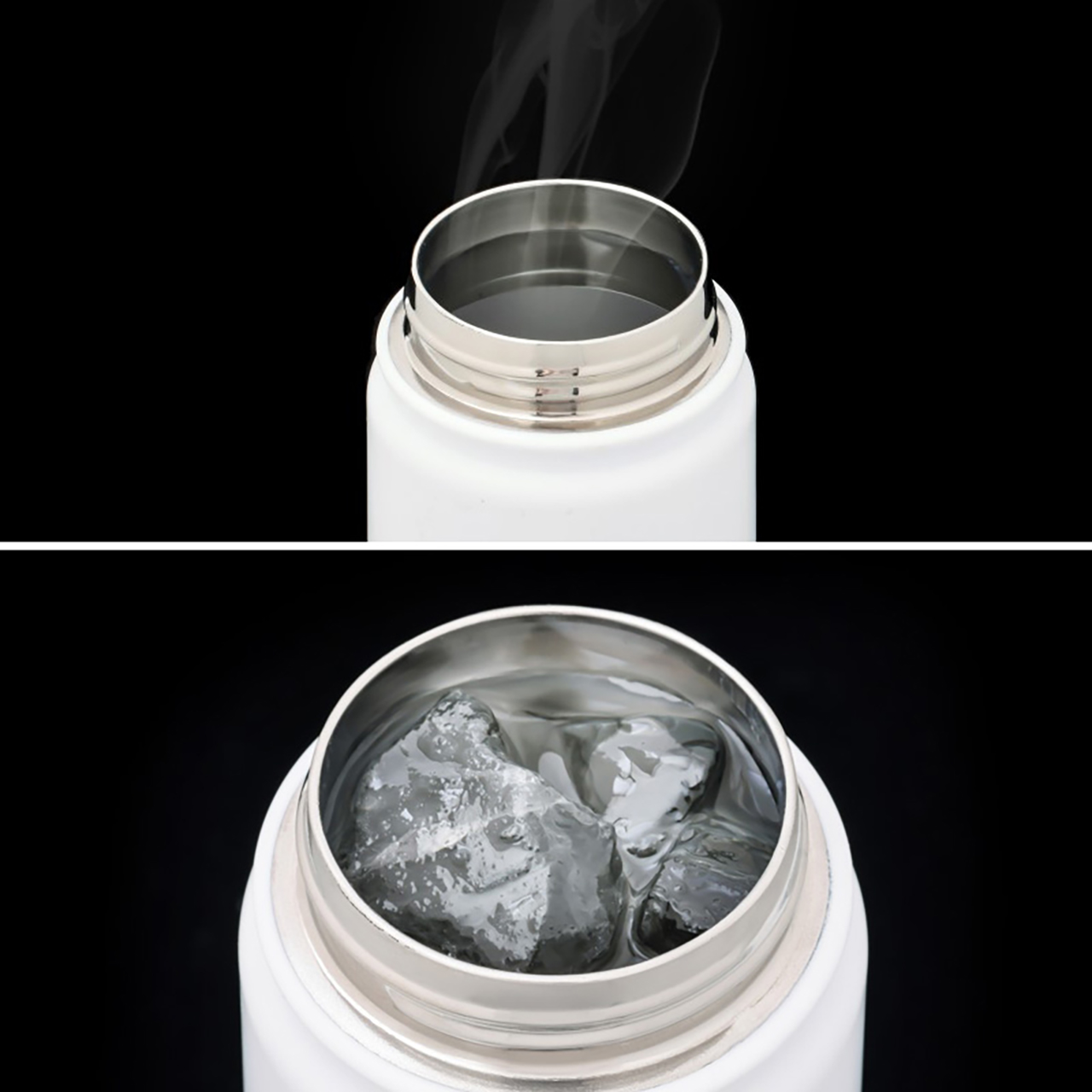 大きめの飲み口で氷も入れやすい