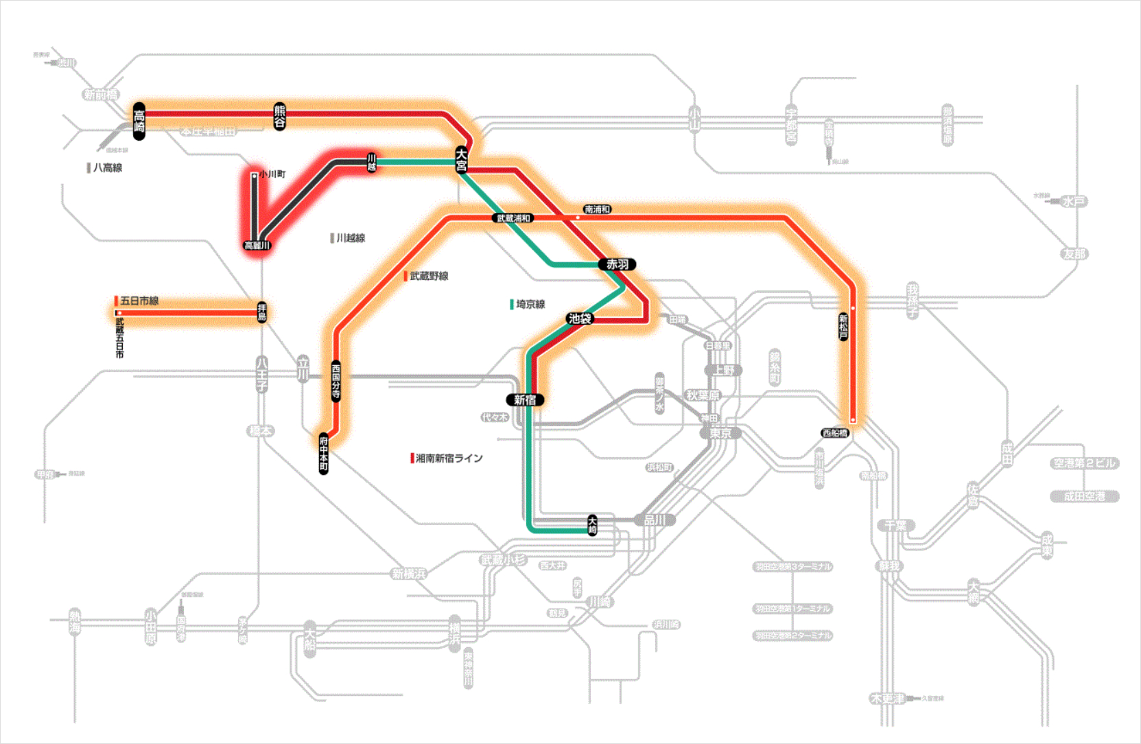 JR川越線、武蔵野線で運転見合わせ