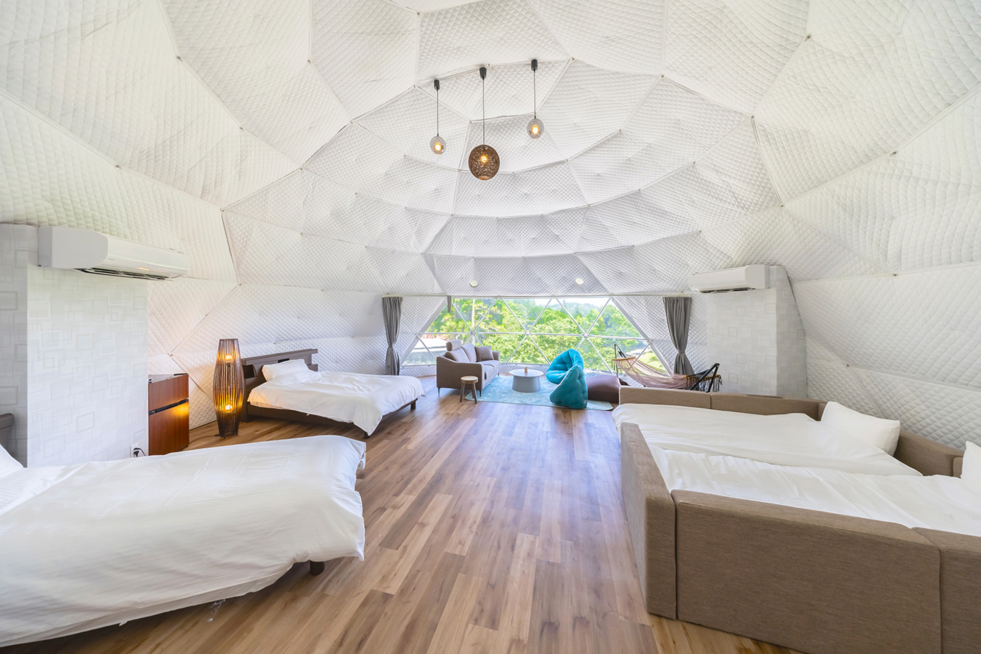 ドッグラン付きドームテント