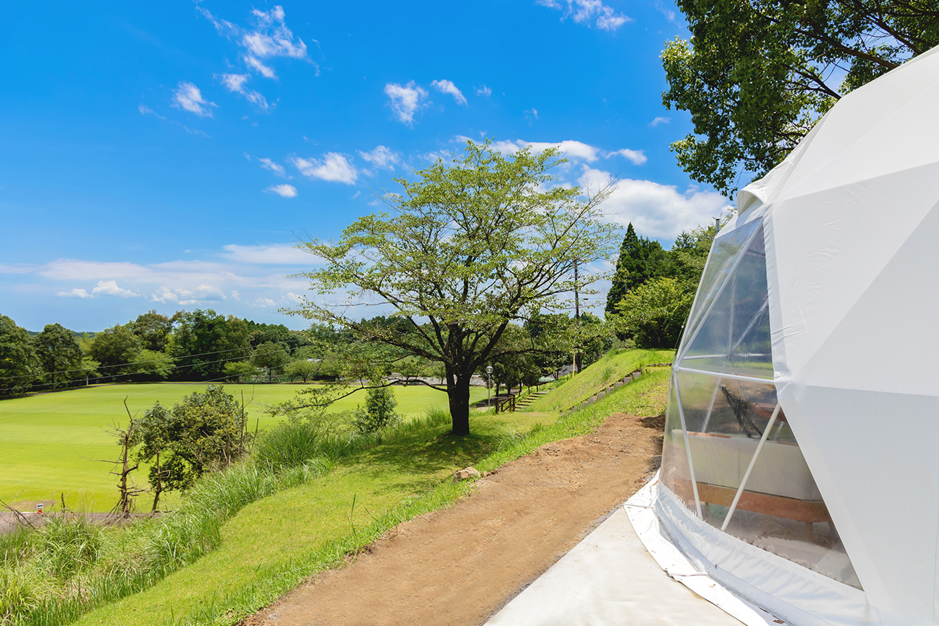 ドームテントからの景色