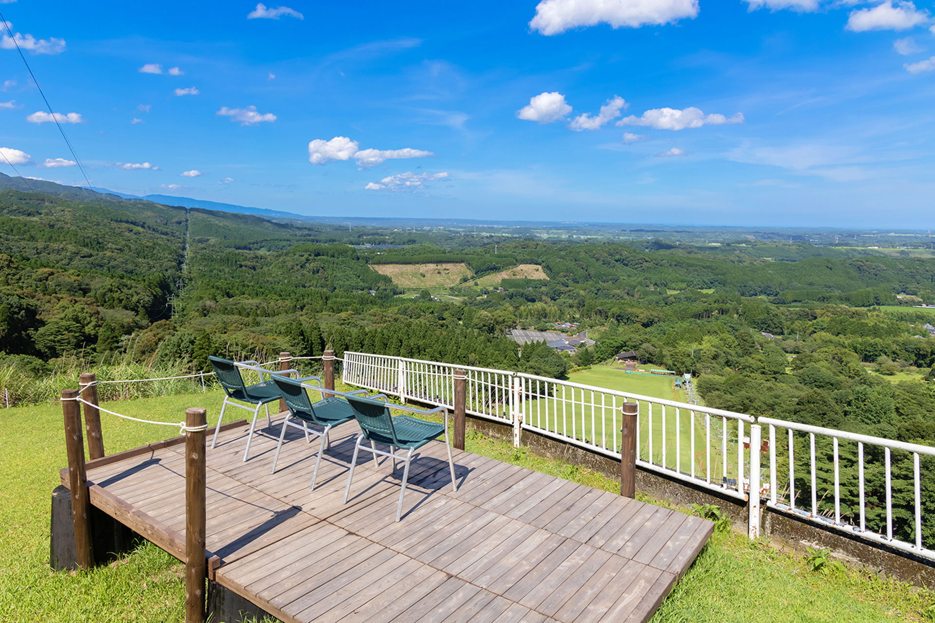 グランピング施設からの眺望