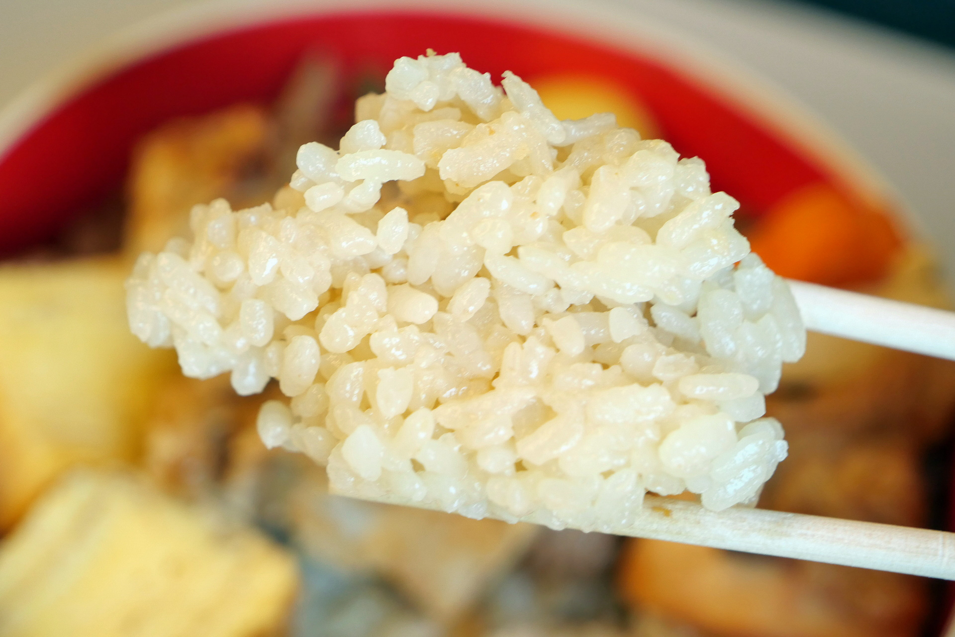 ご飯は出汁で炊きあげられていて、肉の旨味を高めてくれる