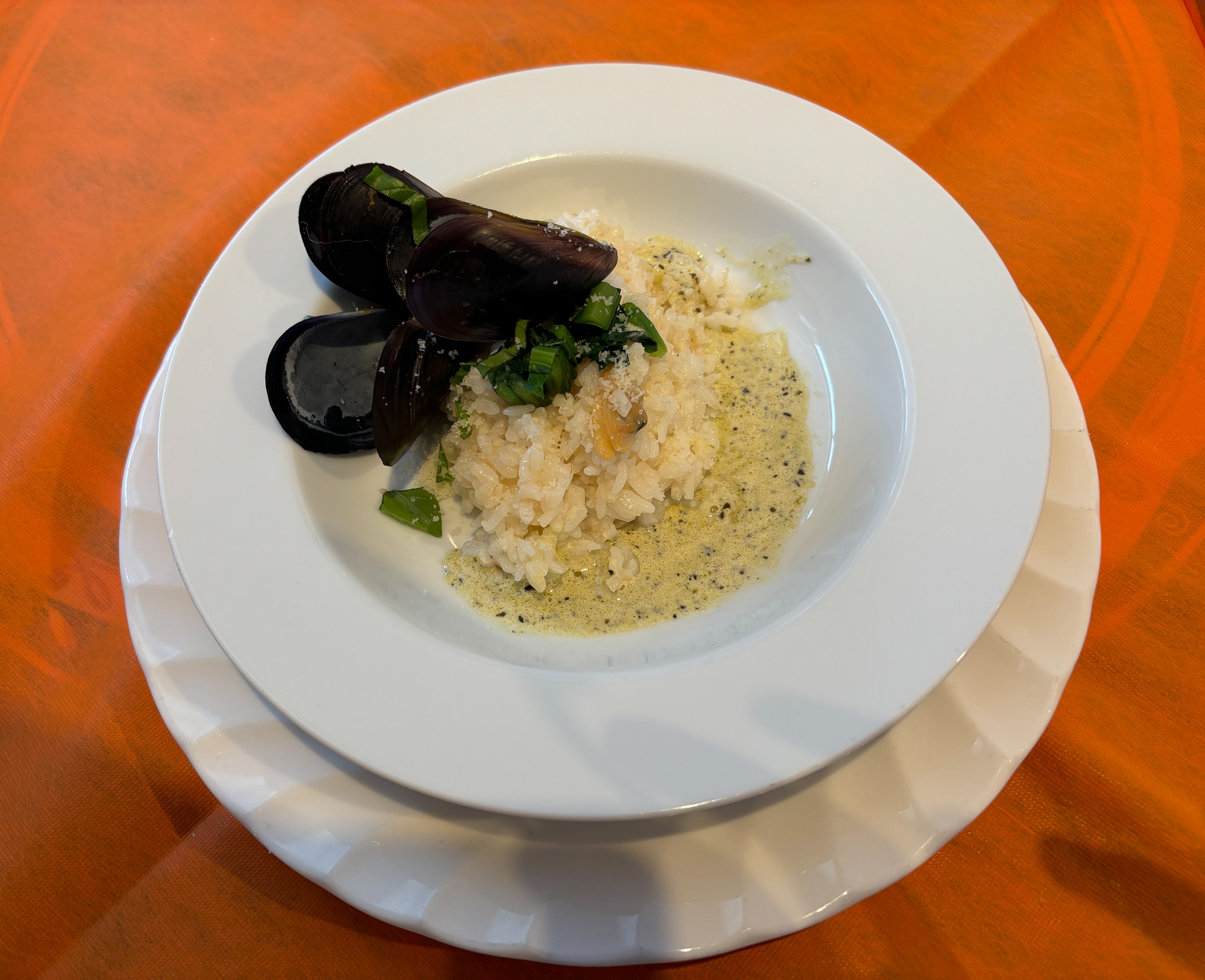 アサリとムール貝のリゾット