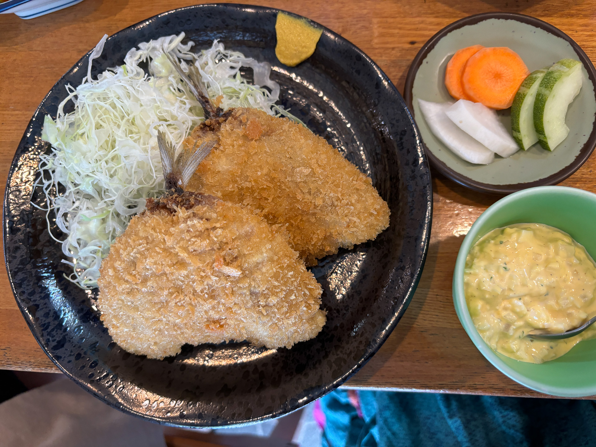 アジフライ定食