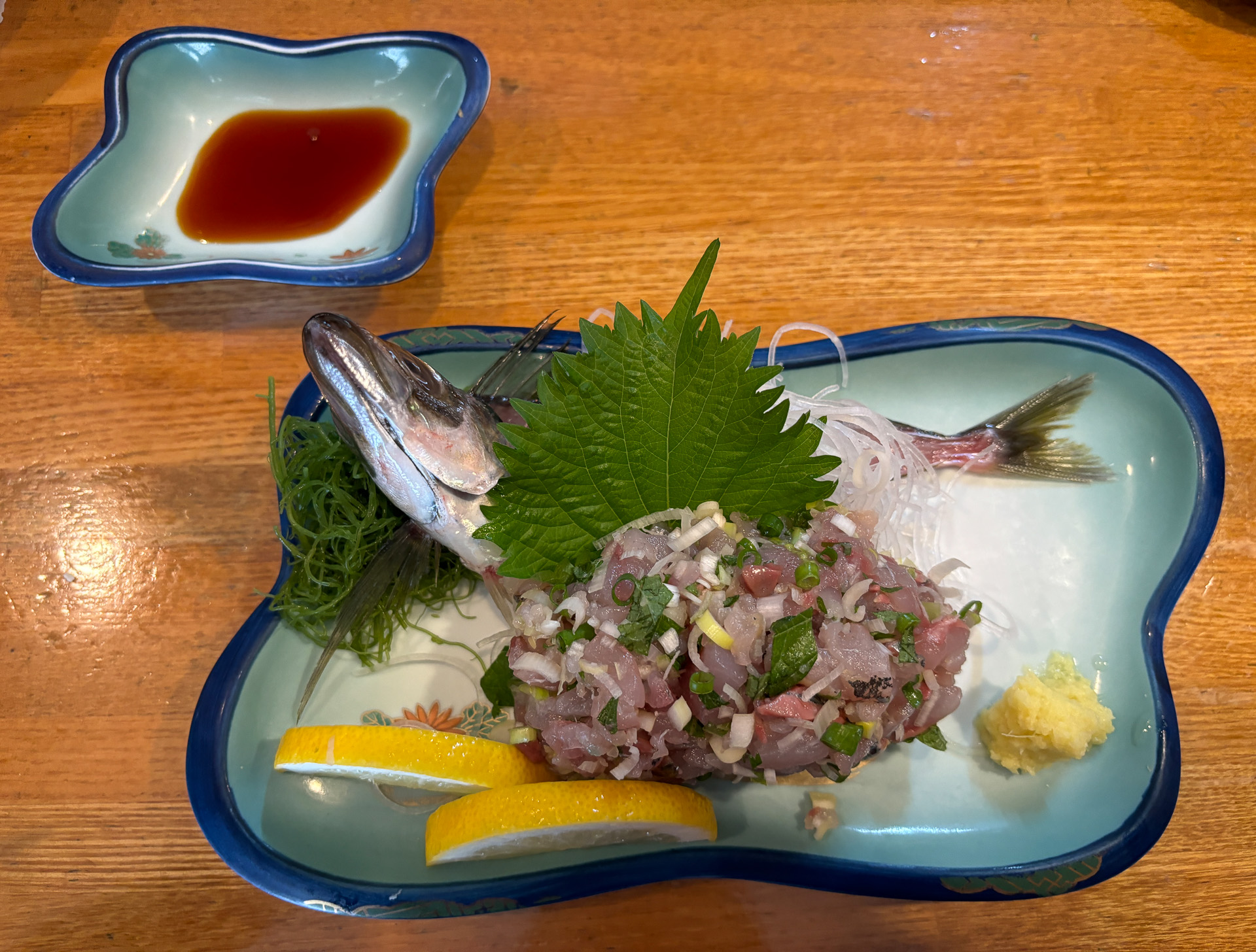 アジたたき定食