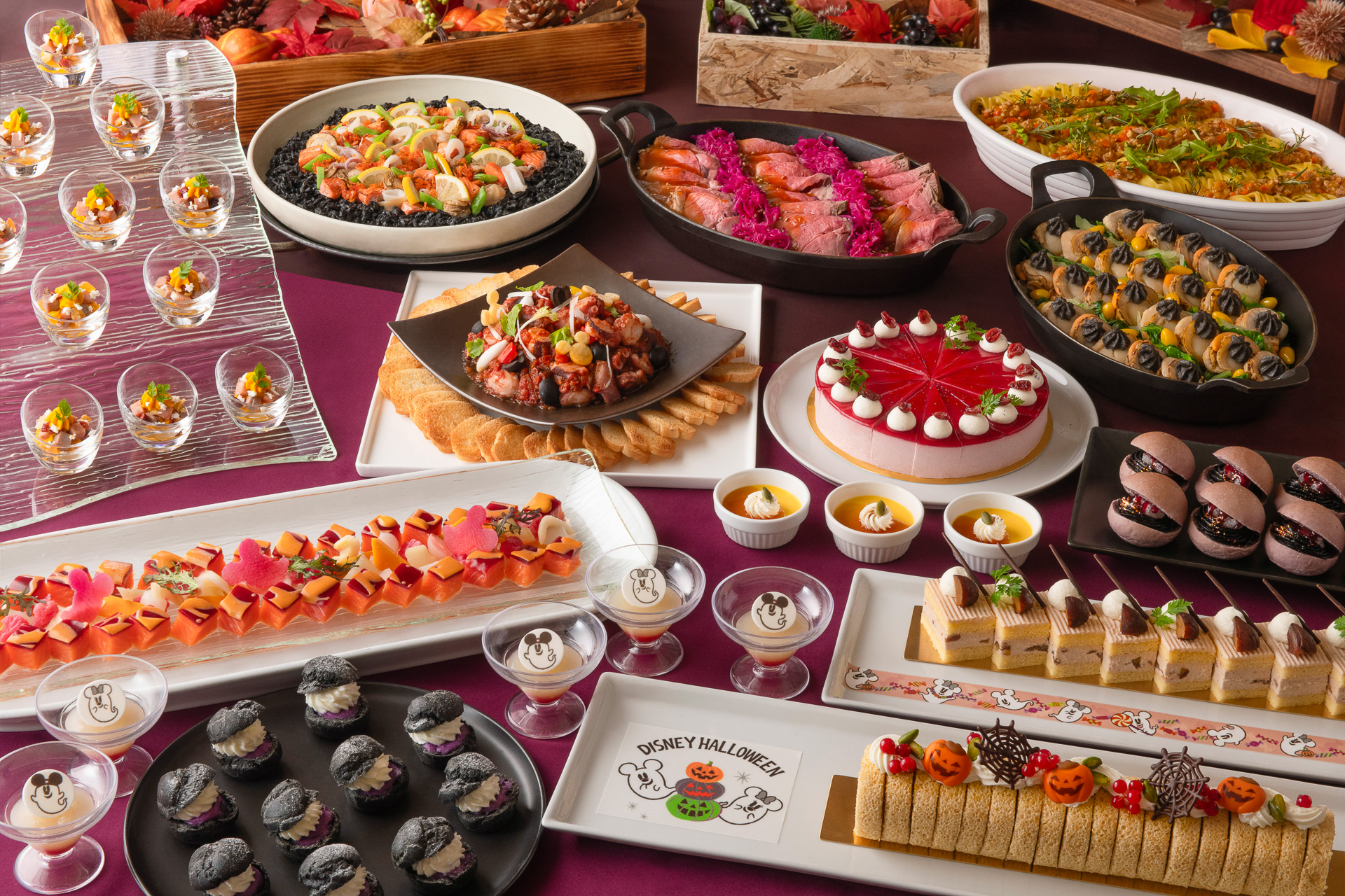 「オチェーアノ」の「“ディズニー・ハロウィーン”ブッフェ」