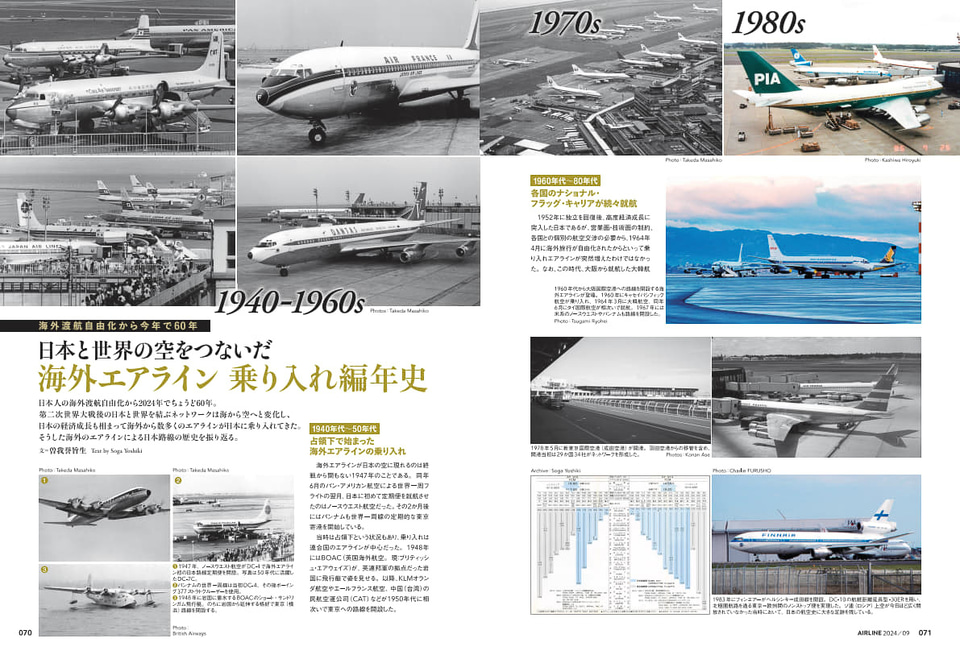 月刊エアライン2024年9月号、特集は各国航空会社を多角的に理解する