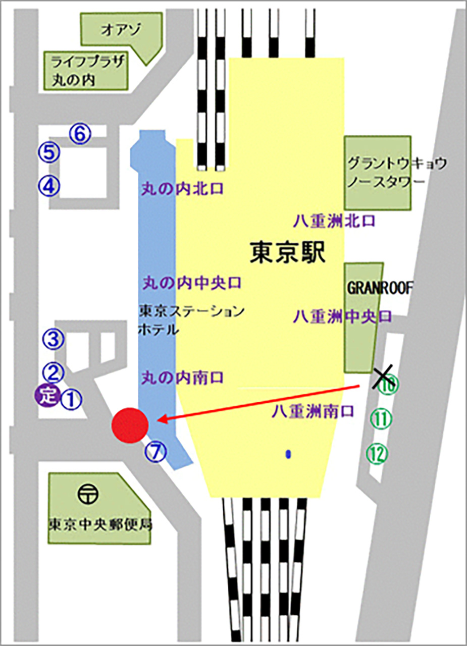 東京駅丸の内南口～東京ビッグサイト間で臨時直通バス運行