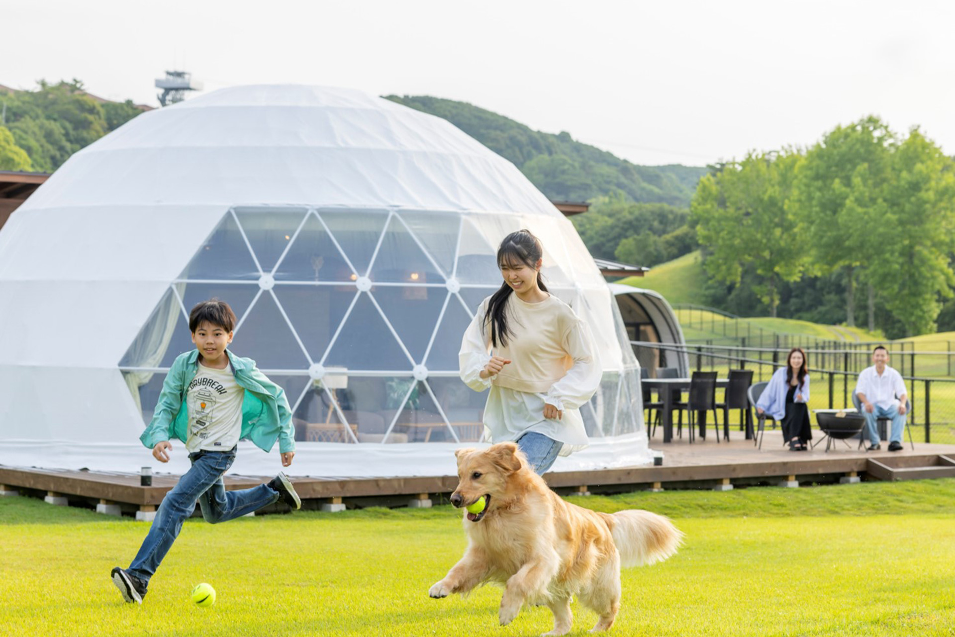 ドッグラン付き棟