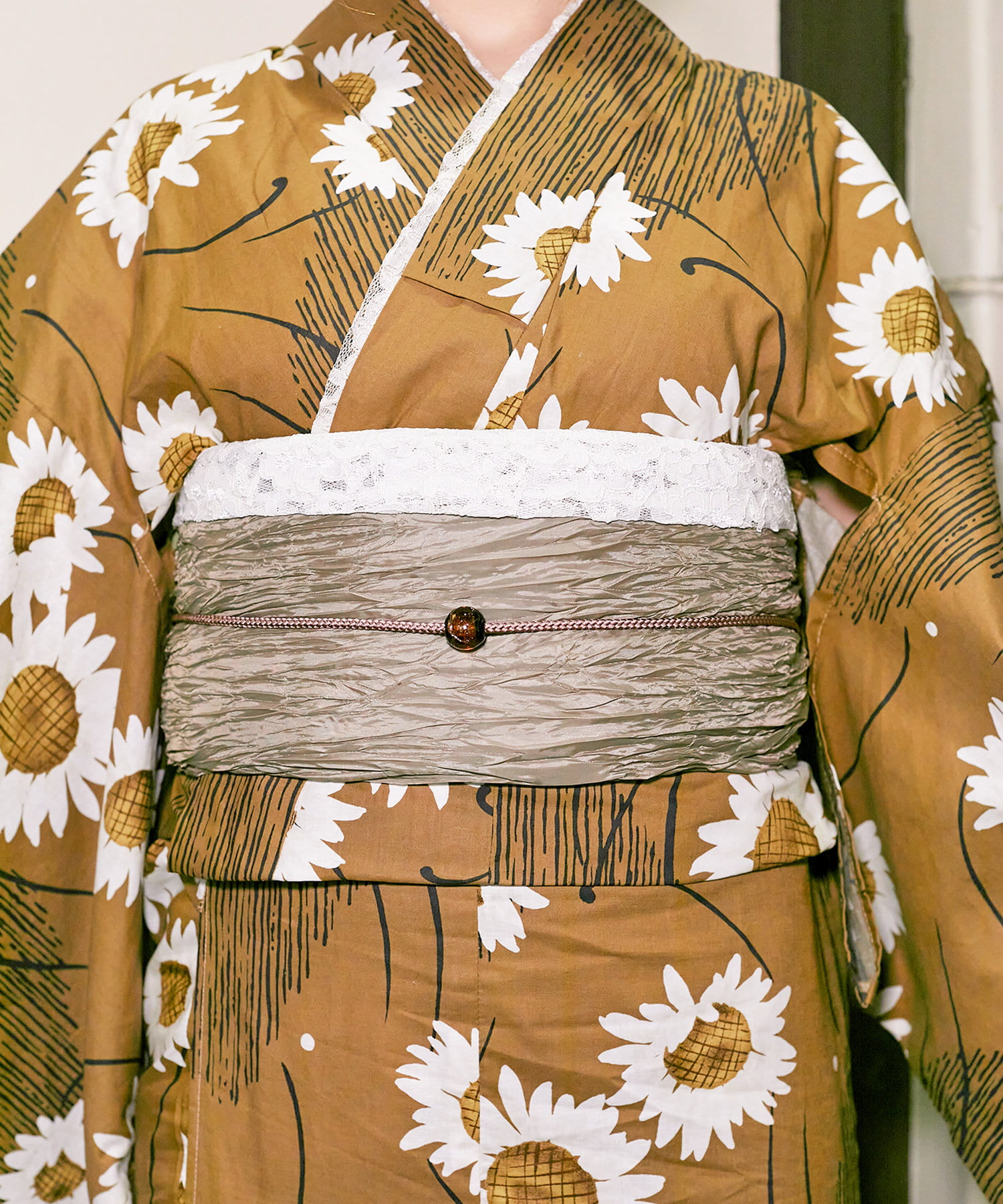 飾り紐＆重ね衿をプラスした浴衣コーデ