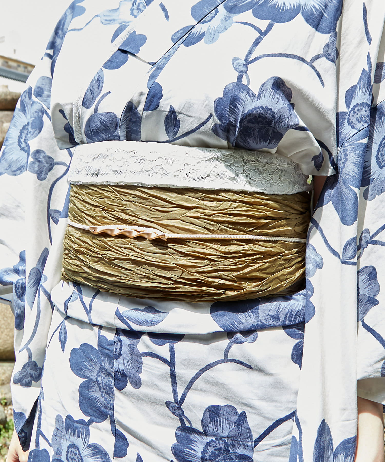 飾り紐＆重ね衿をプラスした浴衣コーデ