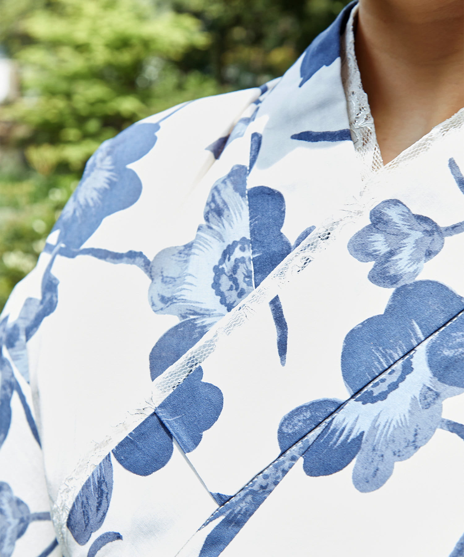 飾り紐＆重ね衿をプラスした浴衣コーデ