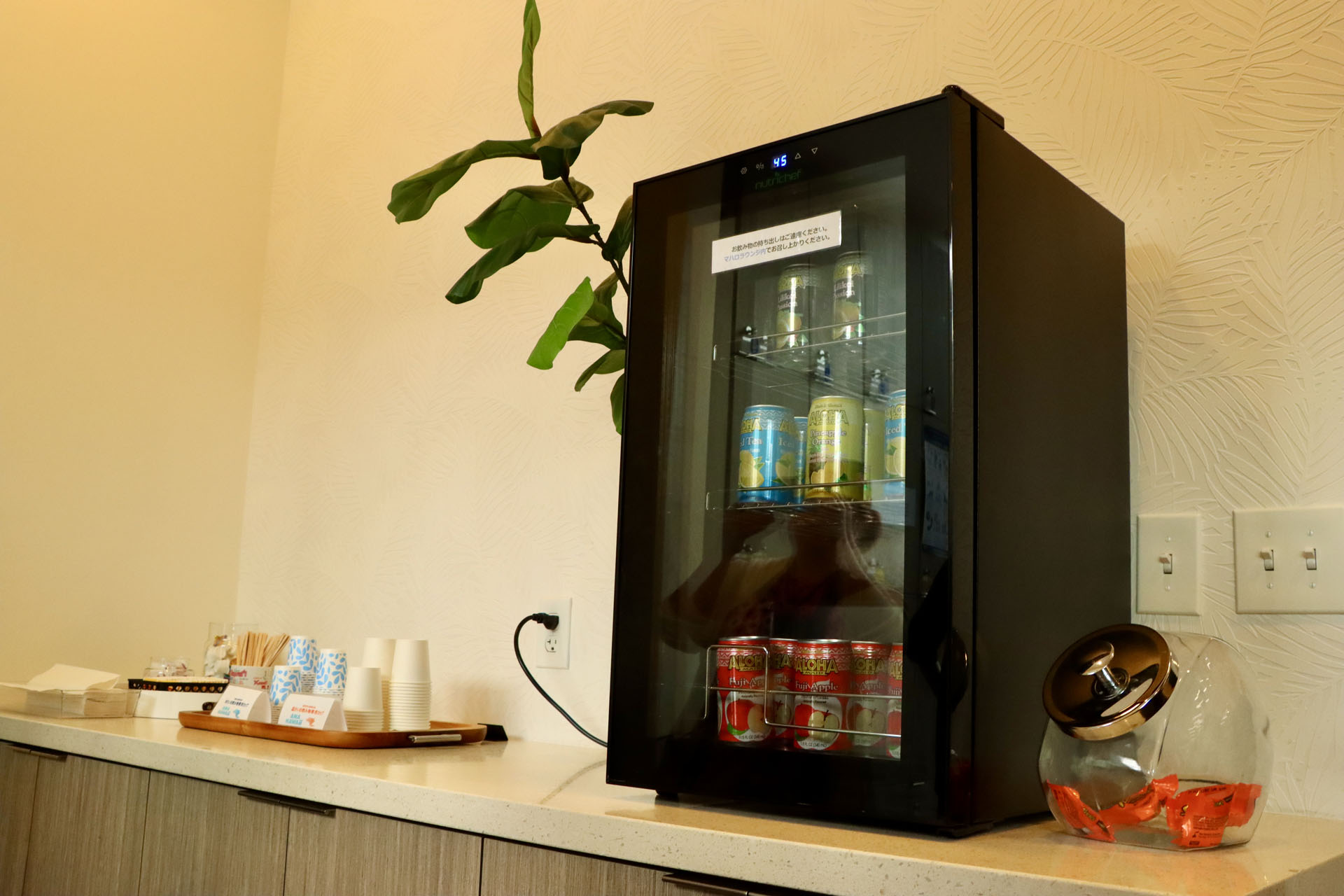 飲み物やおやつもいただける