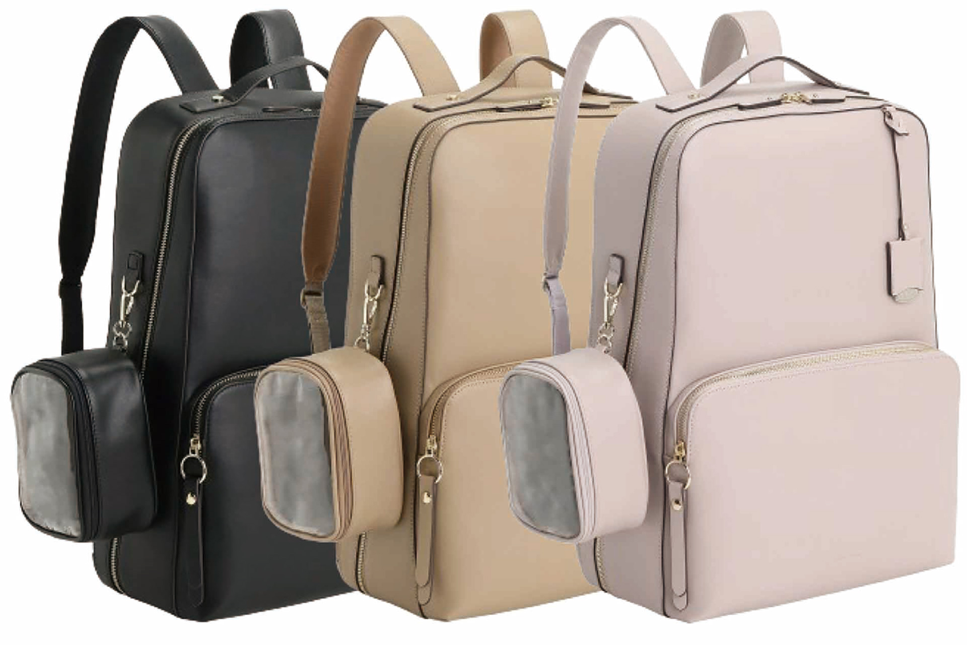 ブラック/グレージュ/モーヴグレー