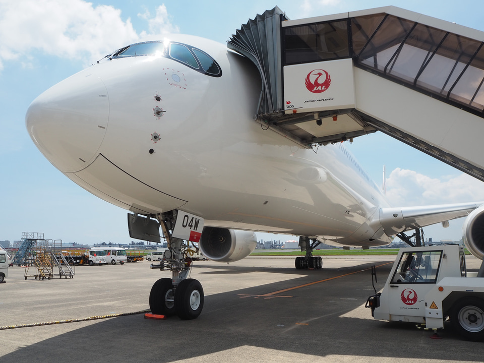 JAL A350-1000 搭乗者限定ノベルティー　　ダラス→羽田 JALのA350-1000、4号機が羽田に到着。ボーイング 777の置き換え
