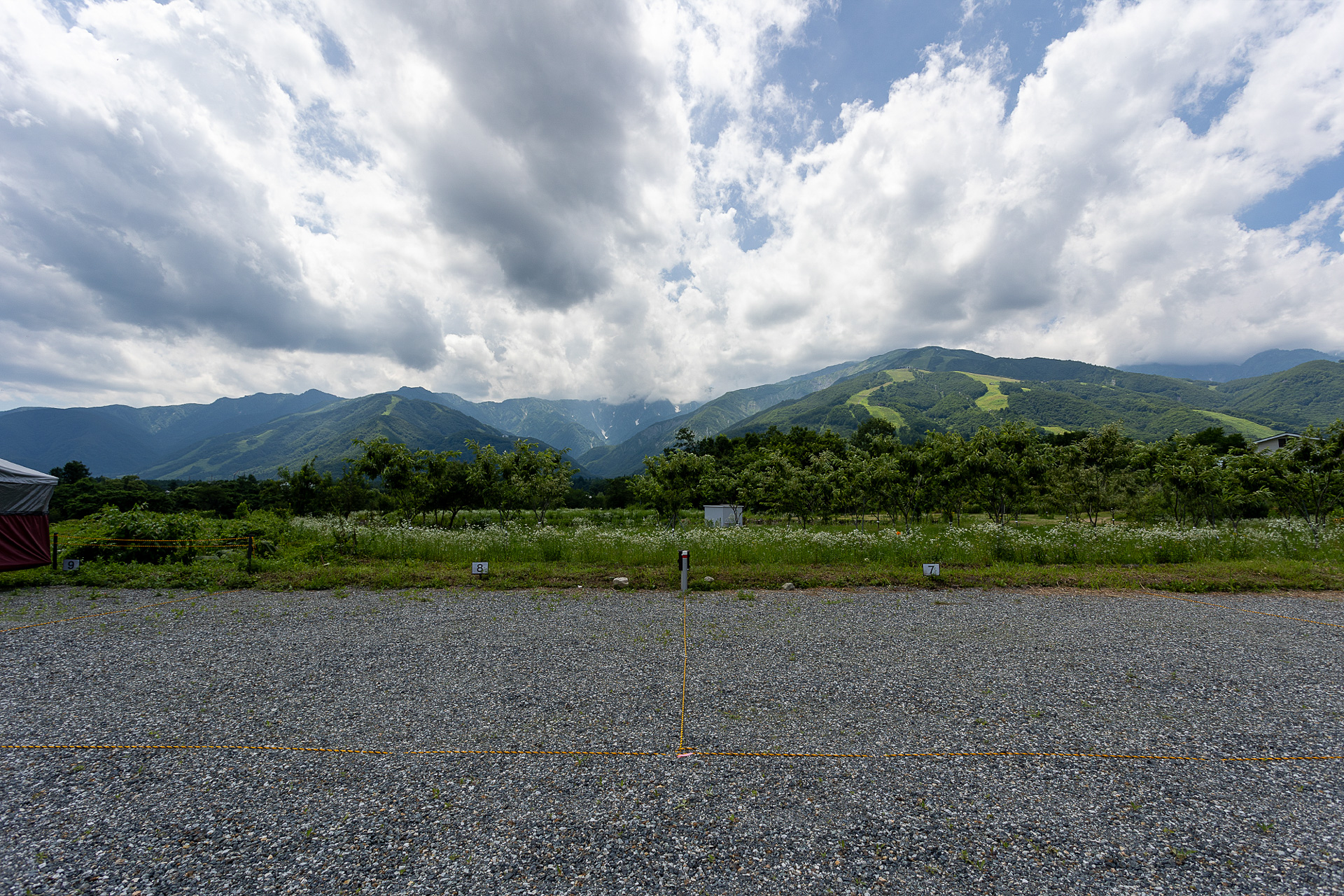 7番、8番サイトの眺め