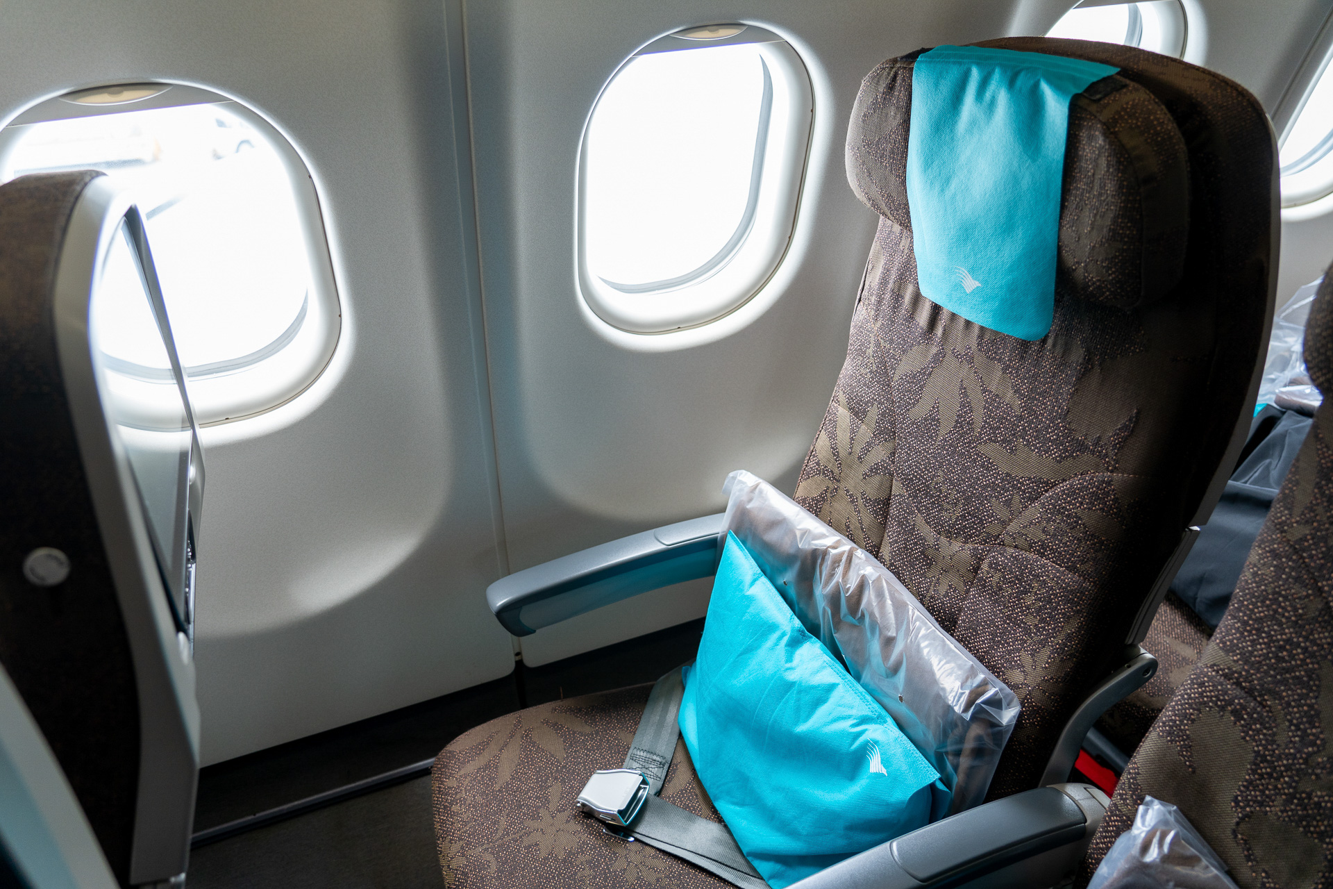 通常タイプのシートピッチでも86cmあるので余裕でした