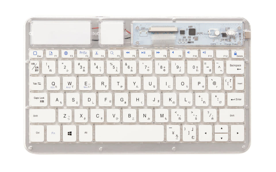 3COINS、レトロなのに近未来的！ 新色クリアカラーのワイヤレスマウス