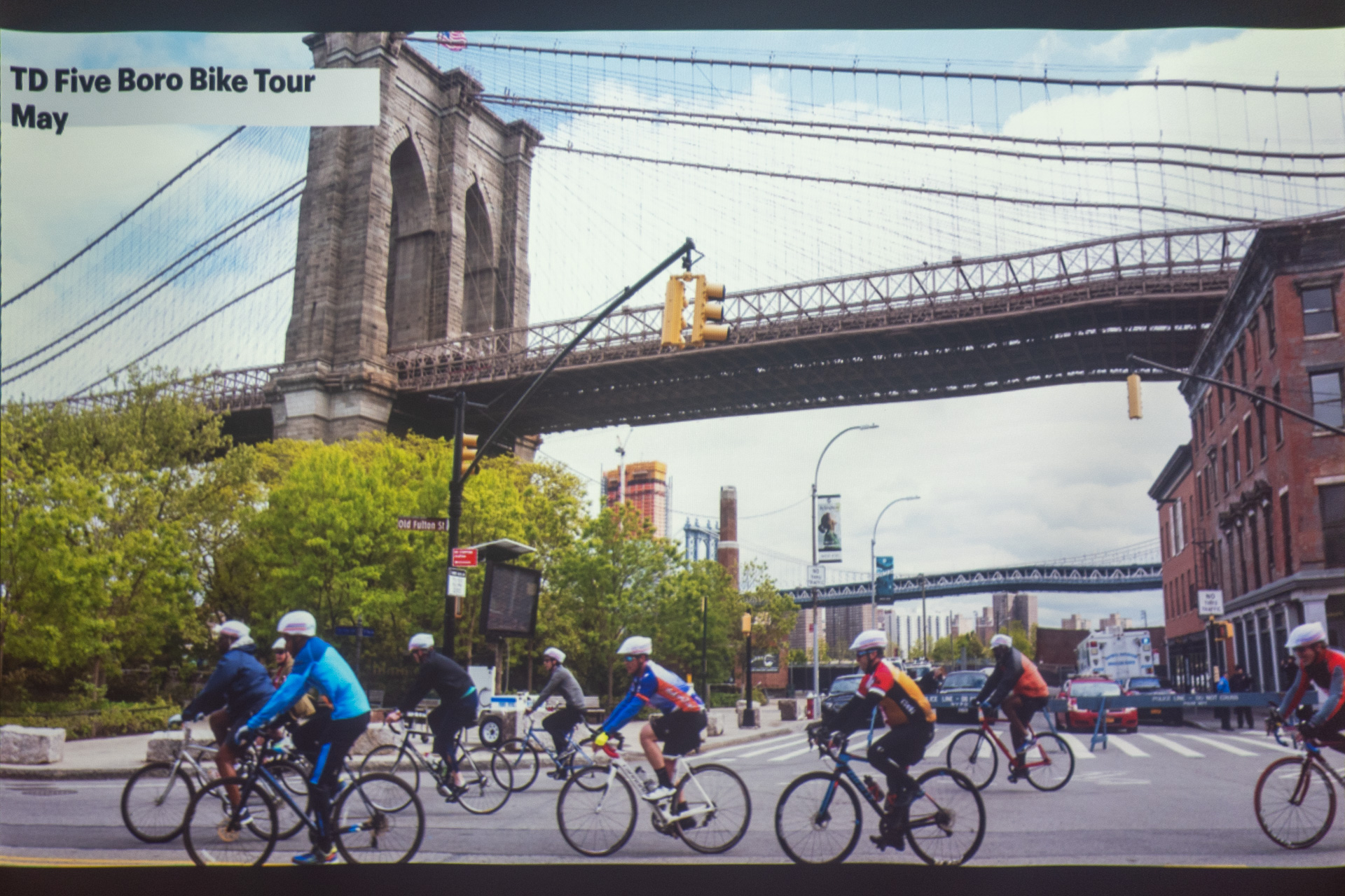 毎年5月開催の「TD Five Boro Bike Tour」は、ルート全体の自動車通行を禁止して行なう40マイルの自転車イベント