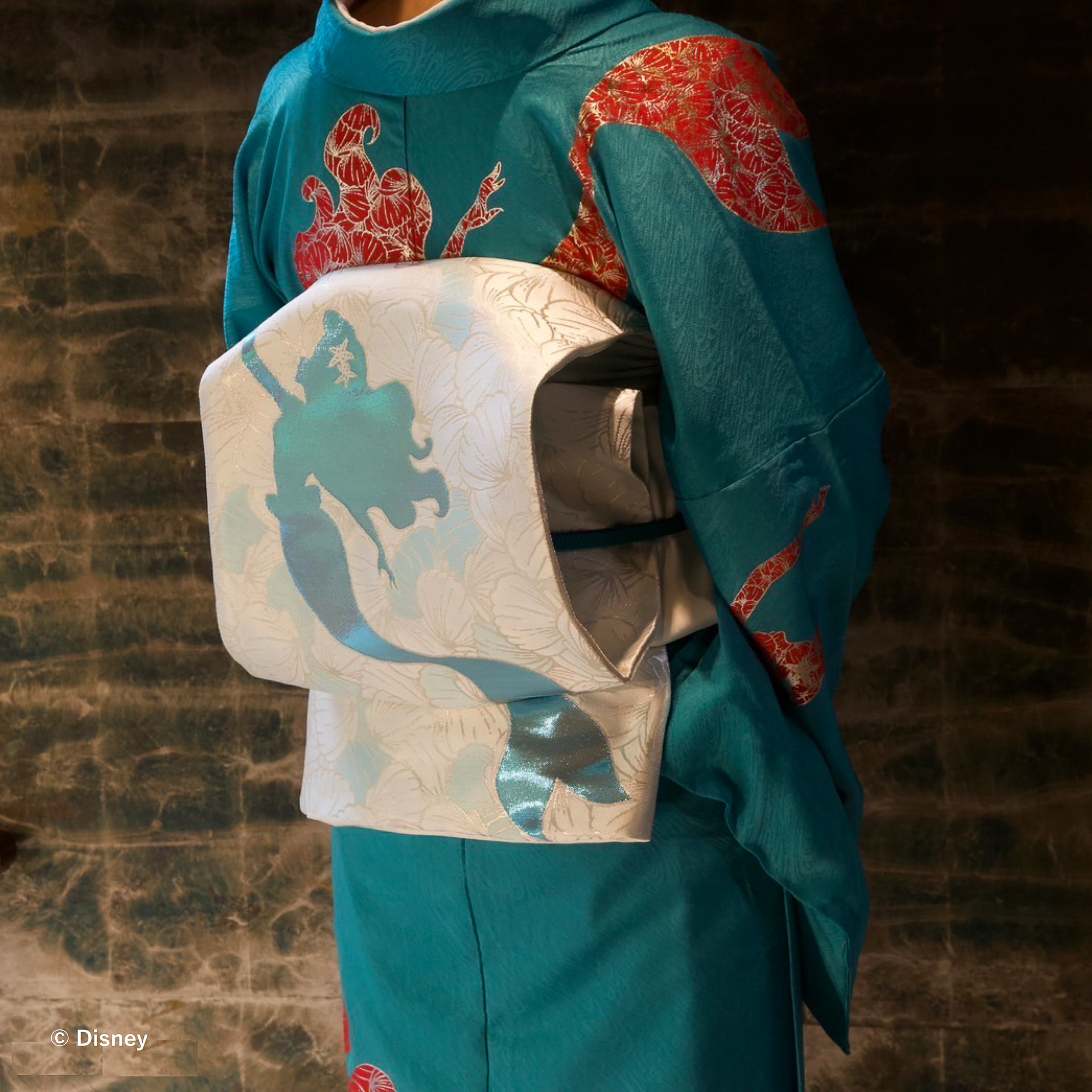 「『リトル・マーメイド』KIMONO コレクション」（着物107万8000円、帯41万8000円）