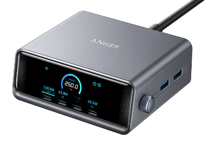 「Anker Prime Charger（250W, 6 Ports, GaN）」（1万9990円、2024年秋発売）