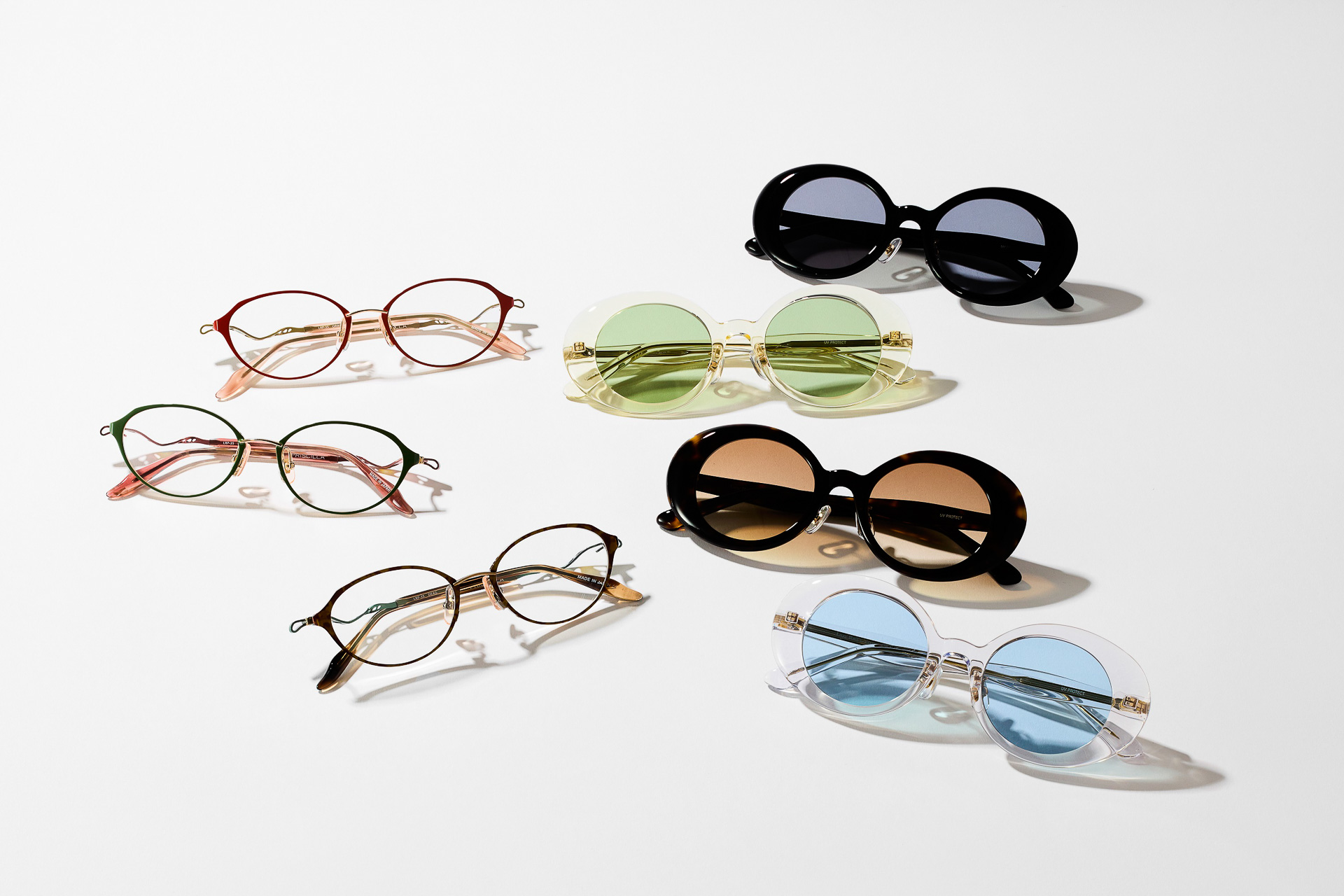 KANEKO OPTICAL 金子眼鏡「L-063」（各1万9800円）、「LRP-35」（各4万8400円）