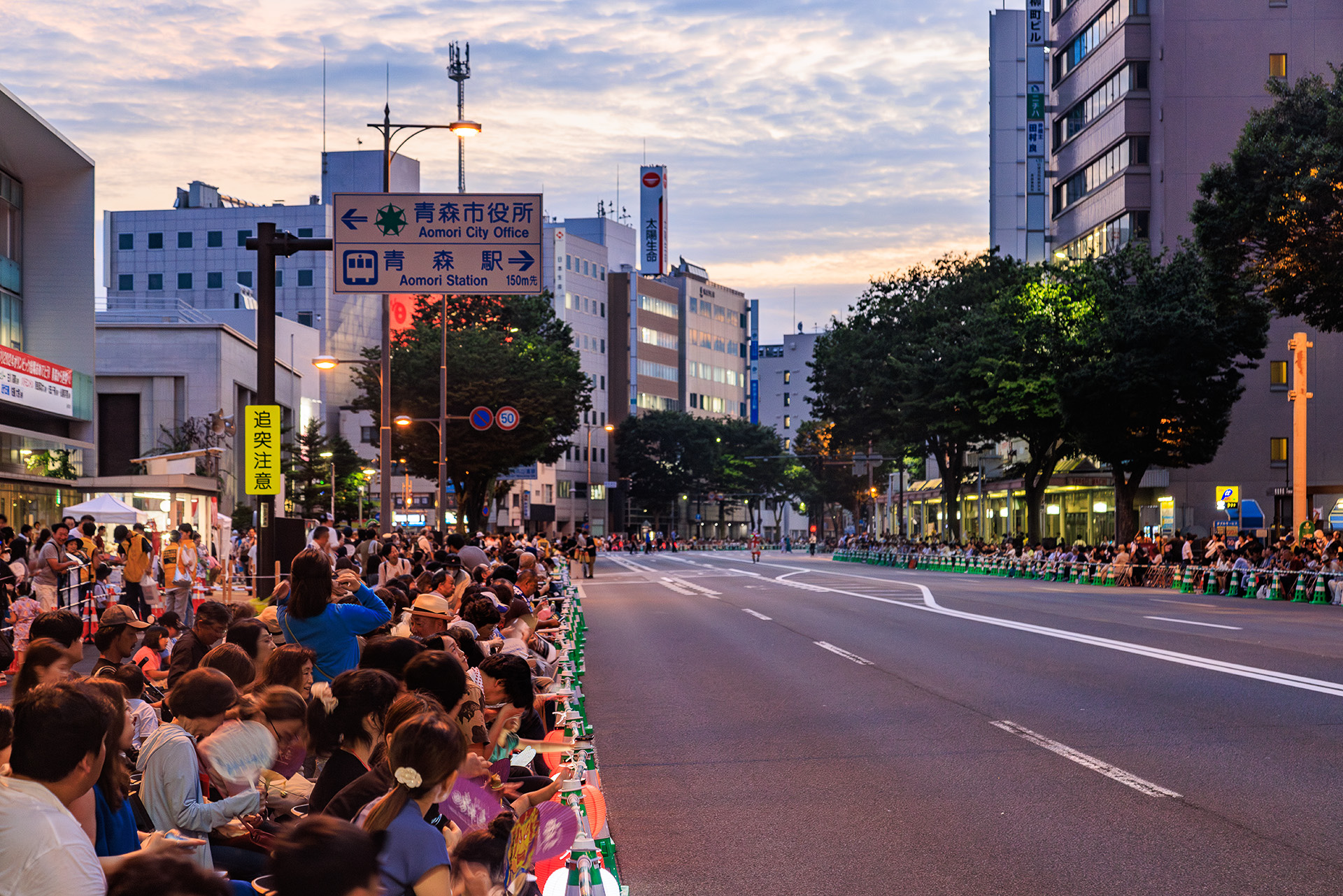 スタート直前の有料観覧席からの眺め