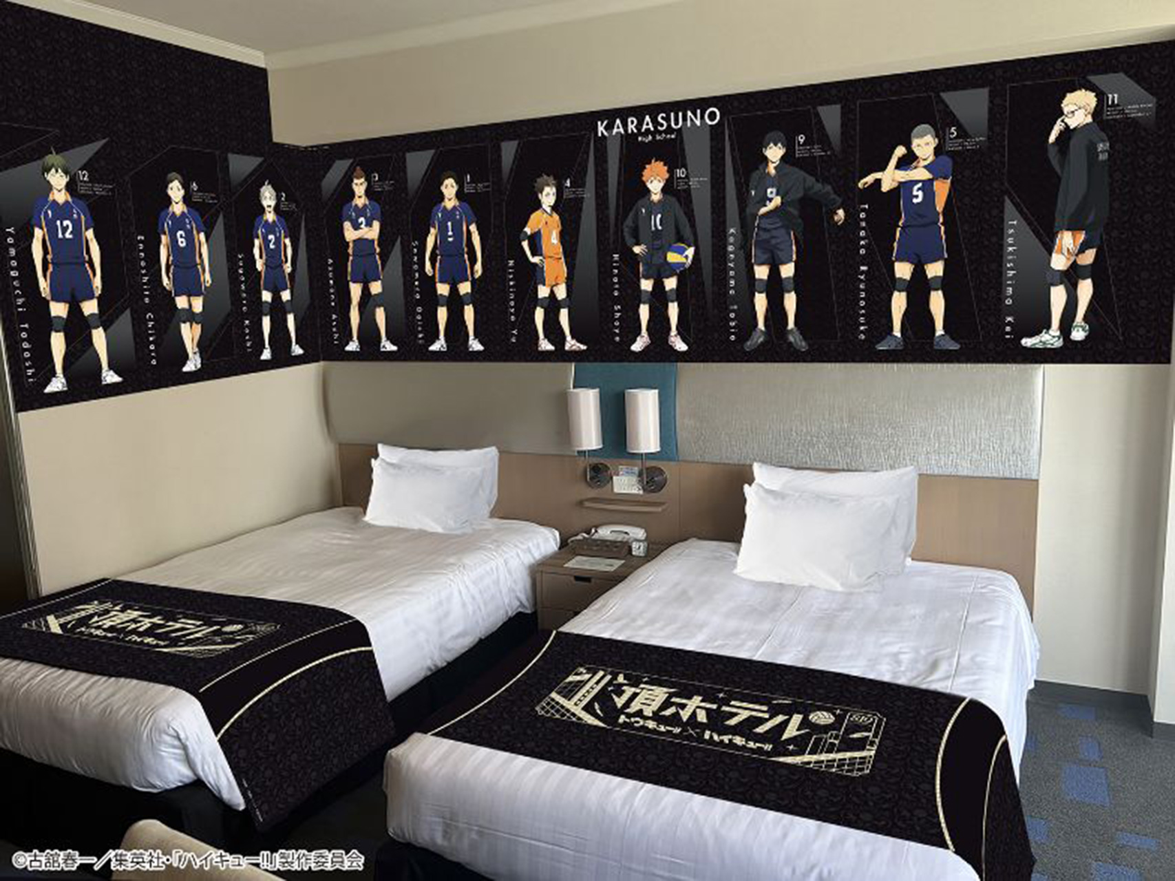 ツインの部屋装飾