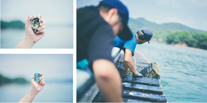 「CONNECT PROGRAM」の例（牡蠣養殖体験）