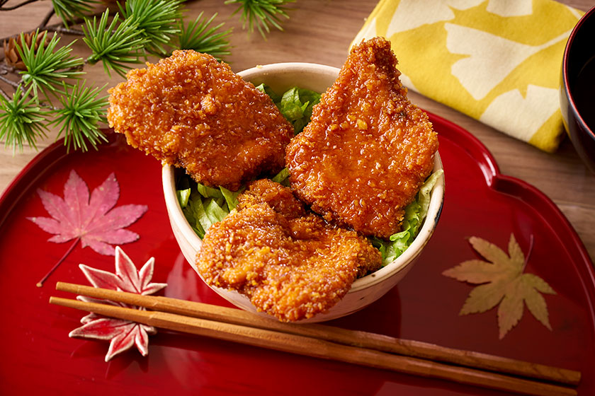 甘辛タレが染みたソースかつ丼（鹿教湯）