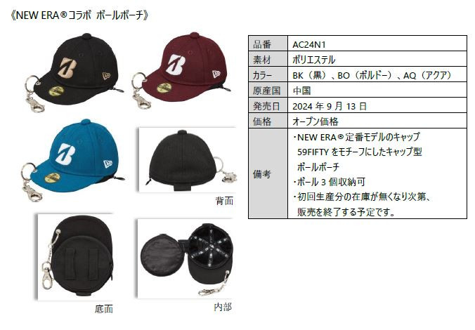「NEW ERAコラボ ボールポーチ」（オープン価格）