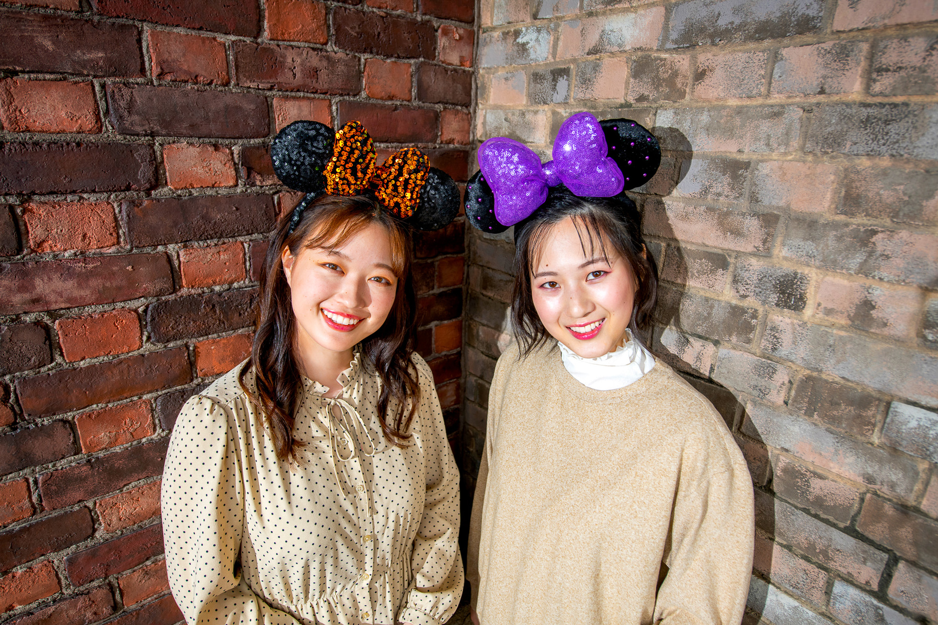 ハロウィーンカラーの「カチューシャ」はラメ使いと、ボリューム感がかわいいんです