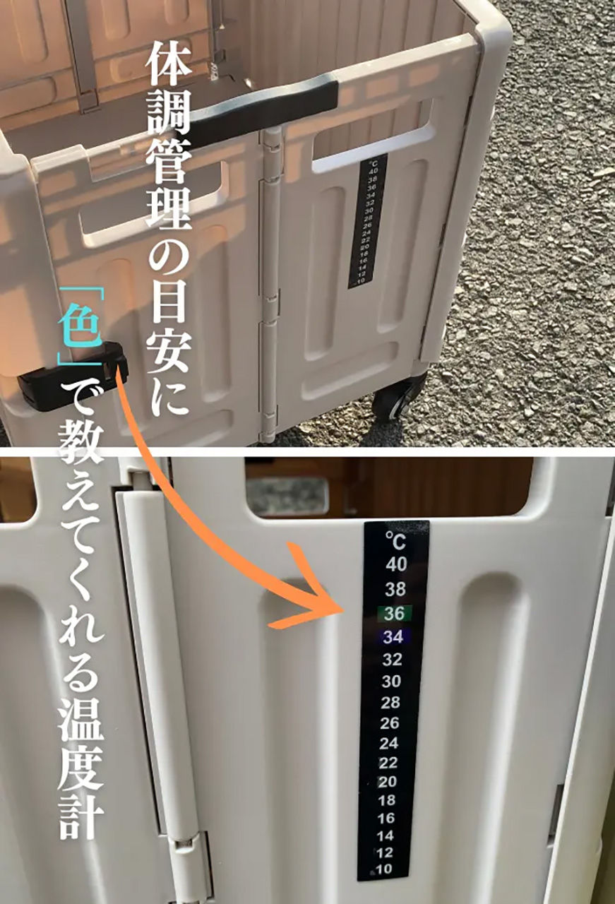 温度で色が変わる温度計