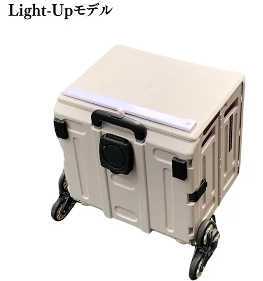 8輪で階段ものぼれる折りたたみ式キャリーカート「クライムマスター8