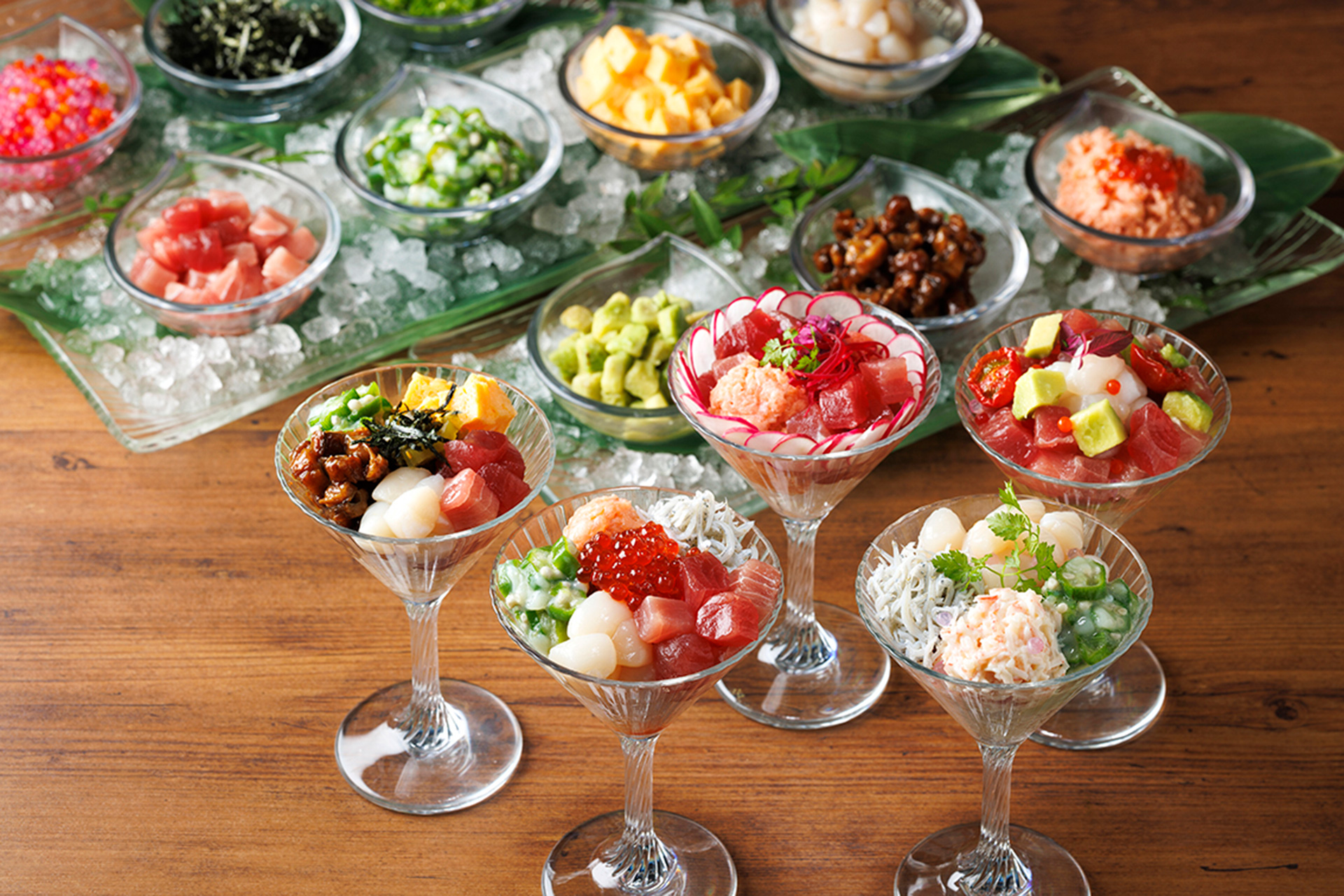 リラッサ海鮮オリジナルパフェ（ディナー限定）