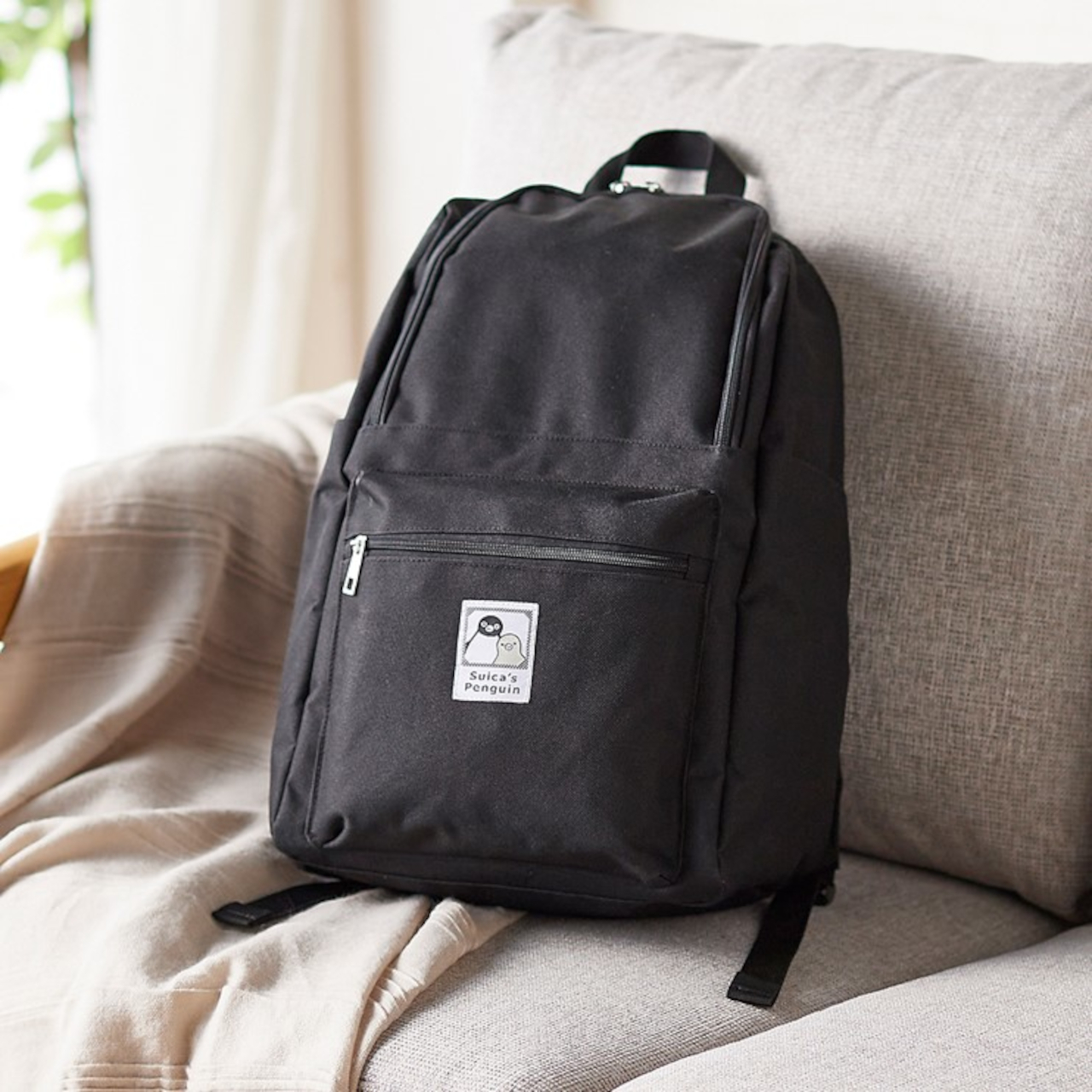 口がガバっと開くリュックサック