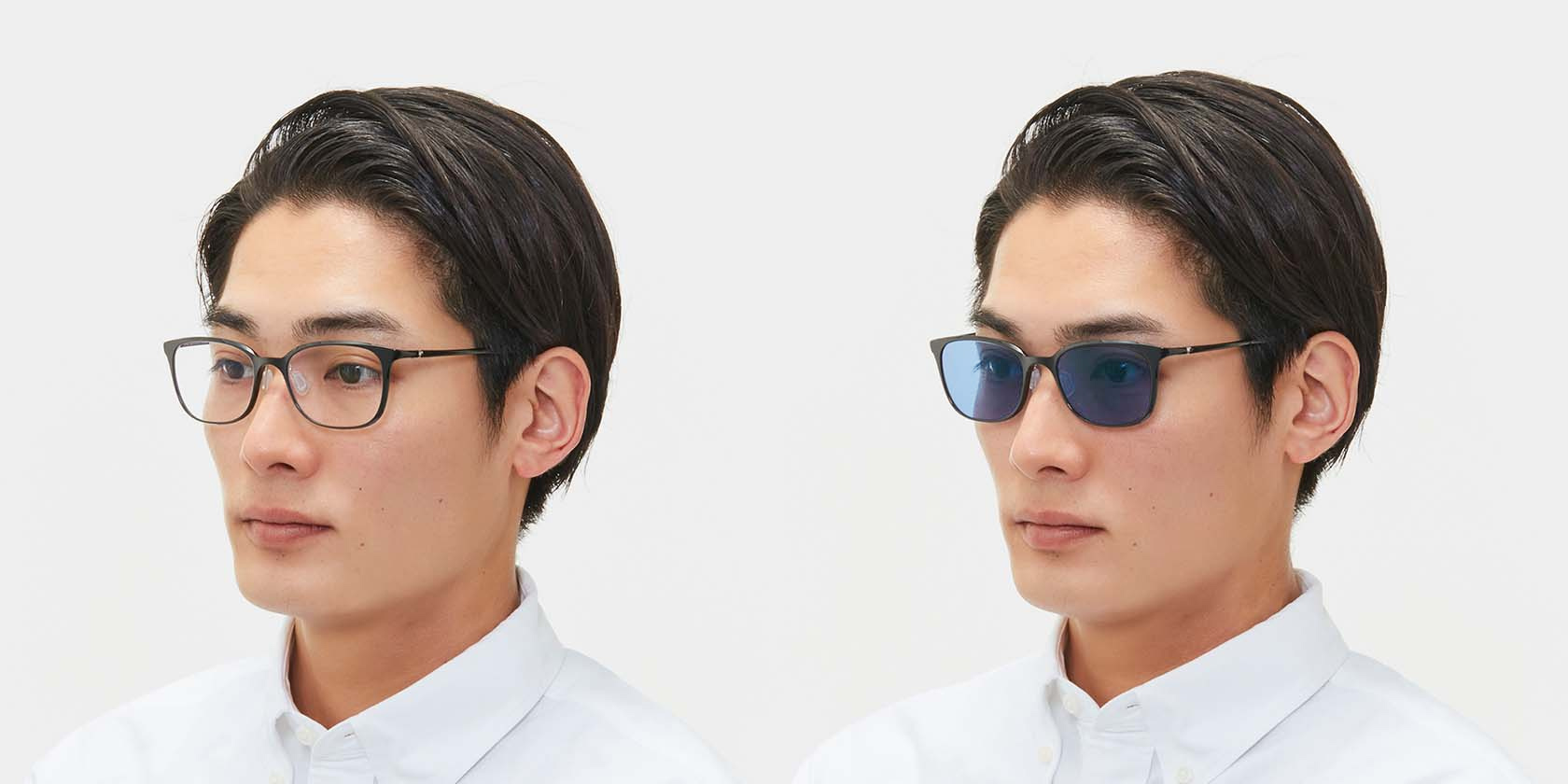 遠近両用調光レンズ「ブルー」