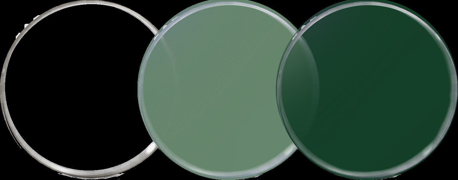 遠近両用調光レンズ「グリーン」