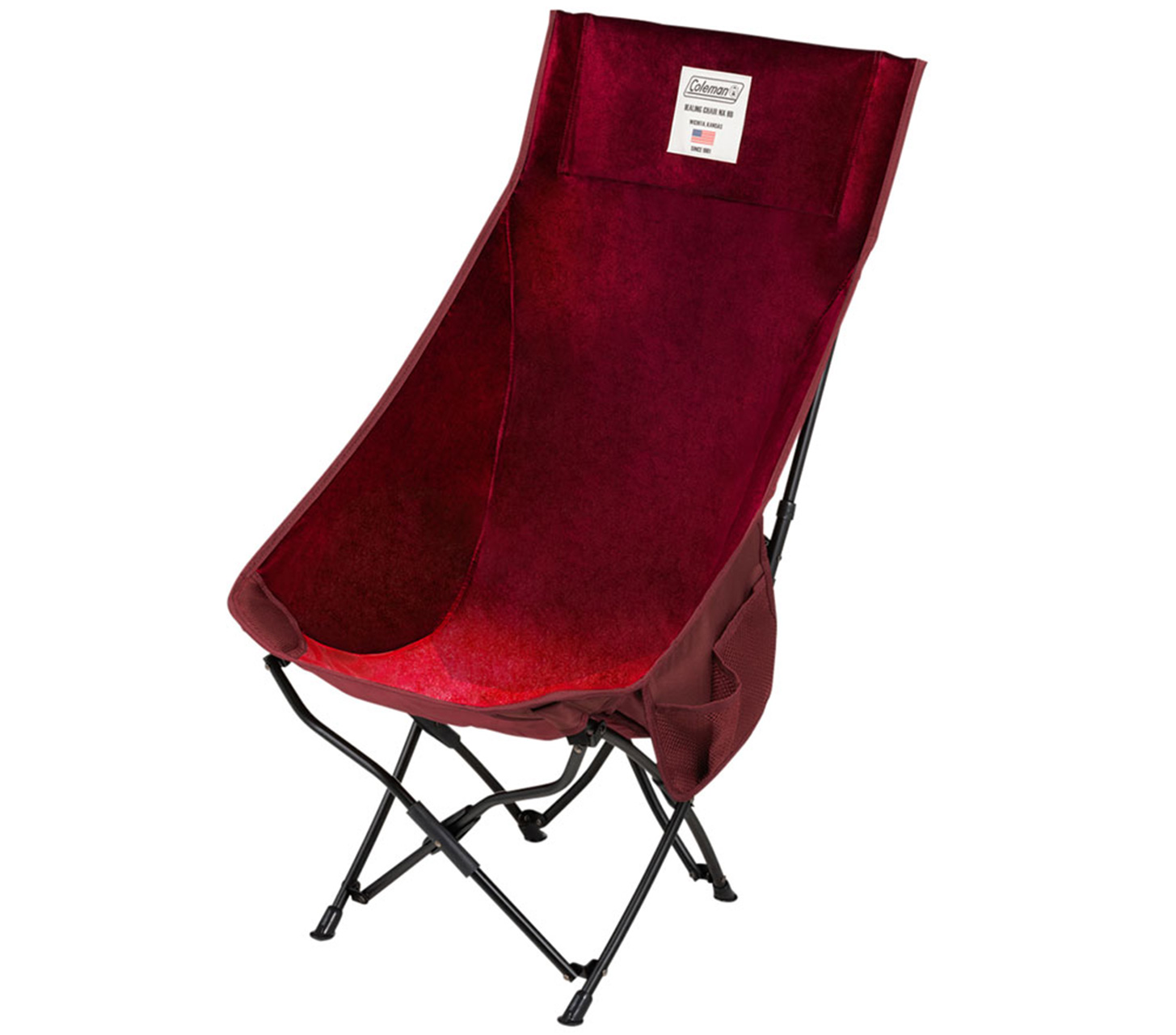 コールマン「ヒーリングチェア NX HB」からベロア生地を使った秋冬限定モデル