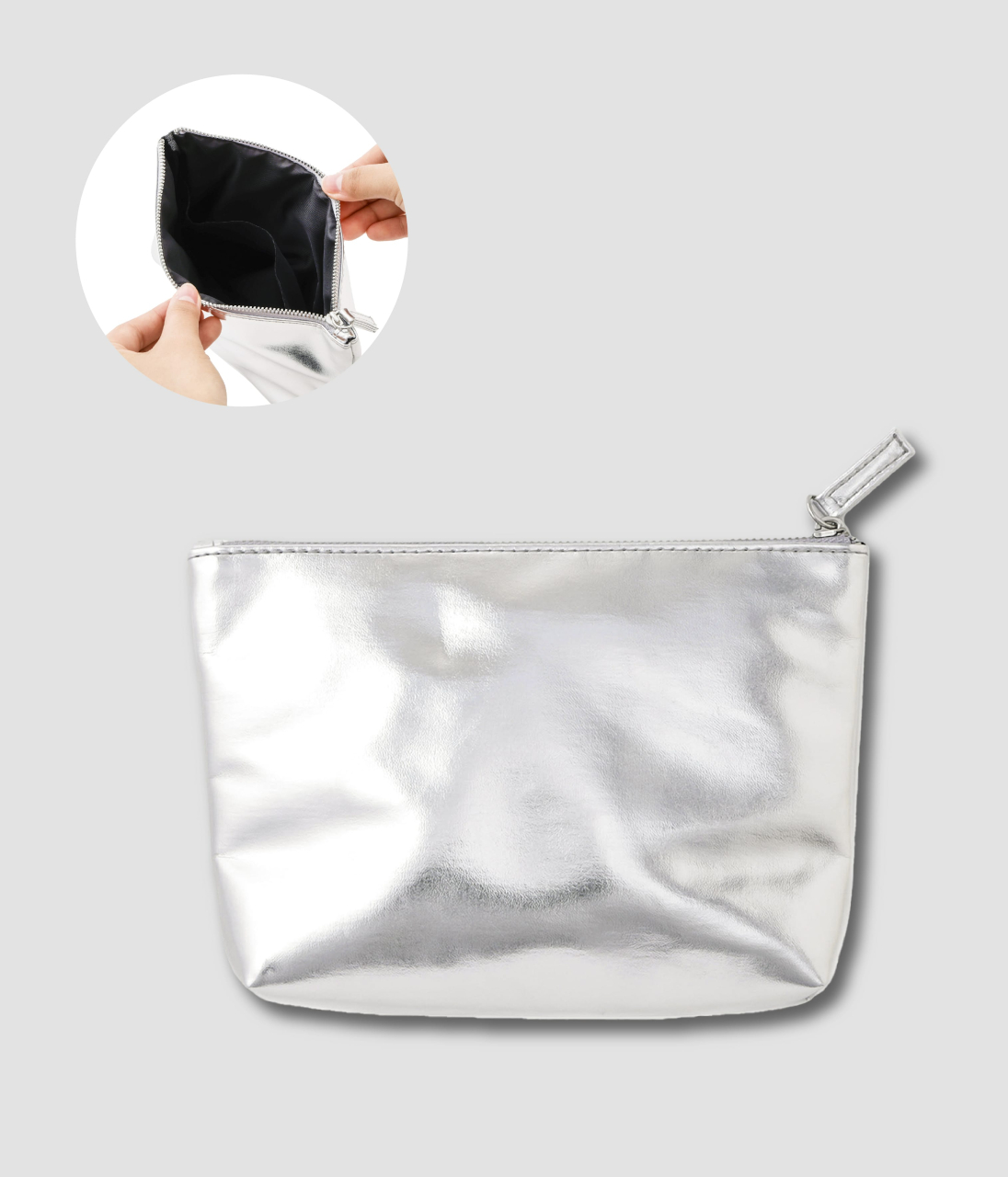 「メタリックポーチ」（330円）