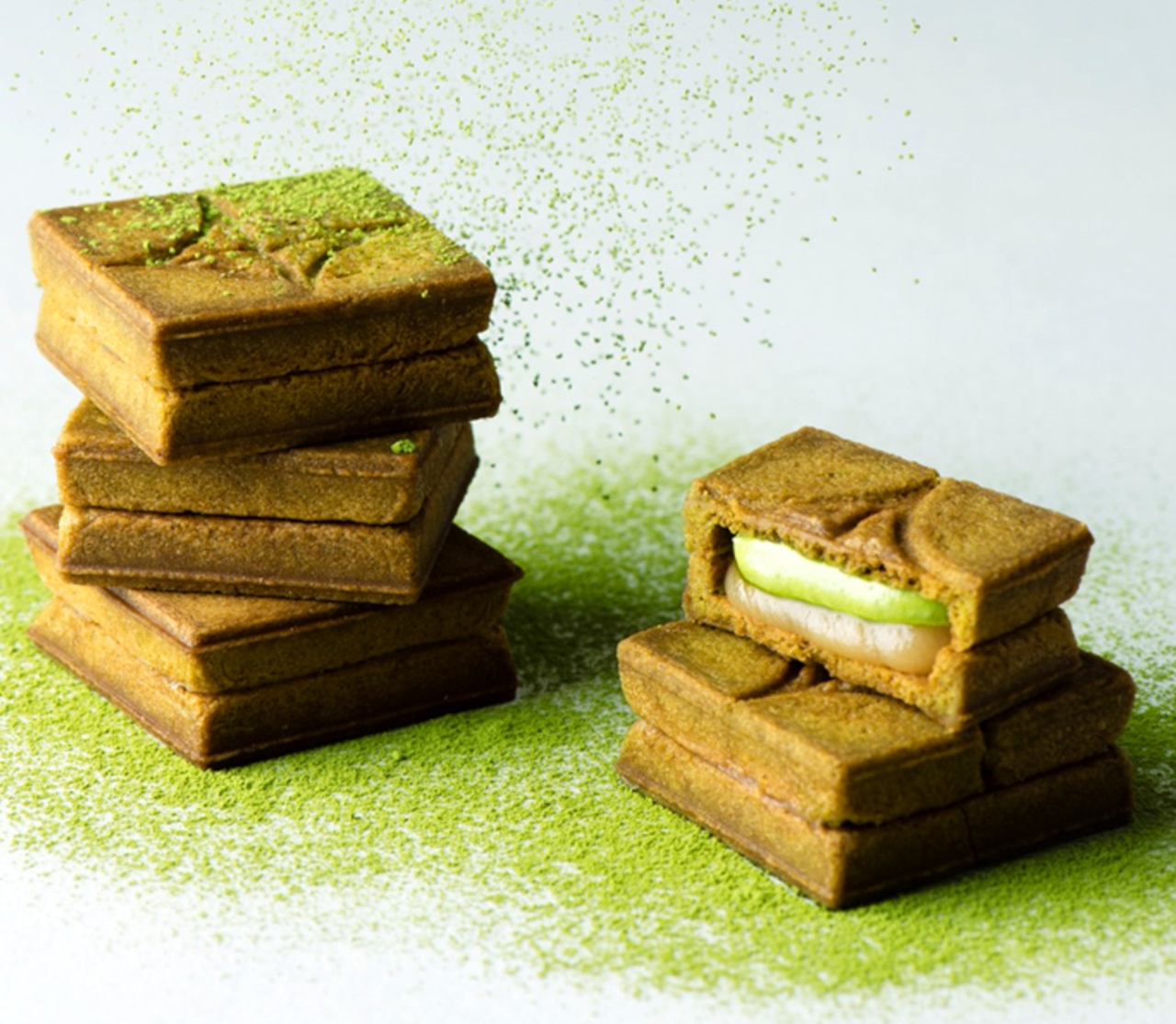 PRESS BUTTER SANDの関西限定「バターサンド〈宇治抹茶〉」。ほかにも季節限定フレーバーや詰め合わせをラインアップ